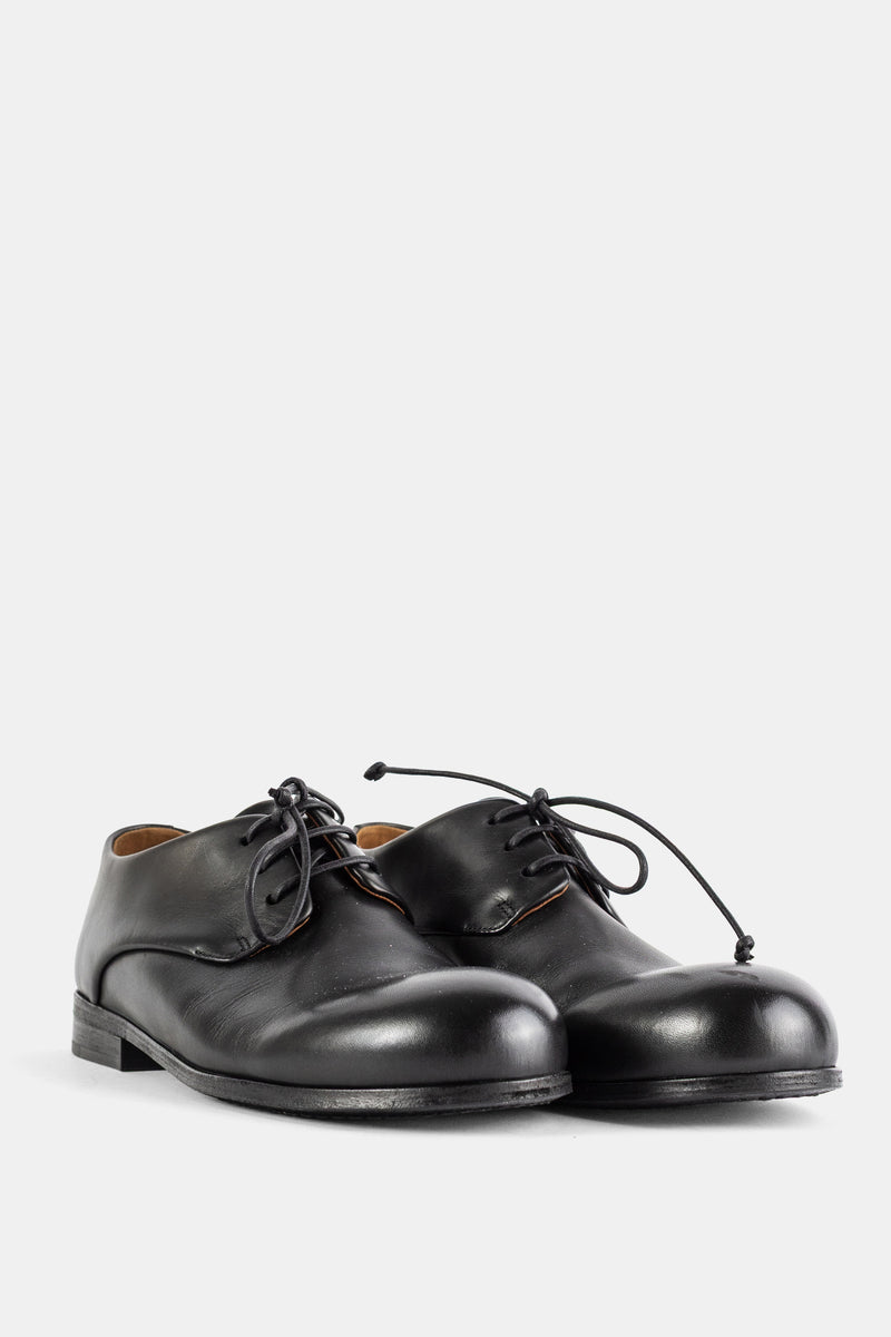Capozucca Black Smooth Leather Derbies