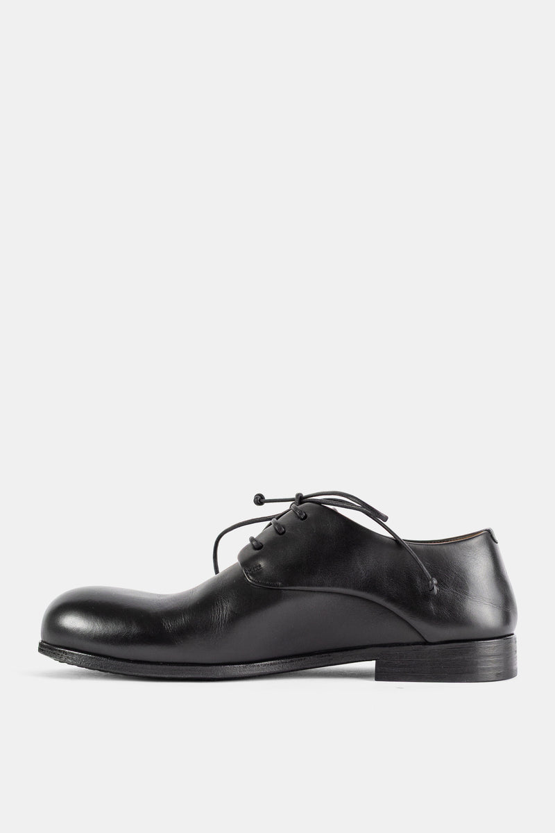 Derbies Capozucca em Couro Liso Preto