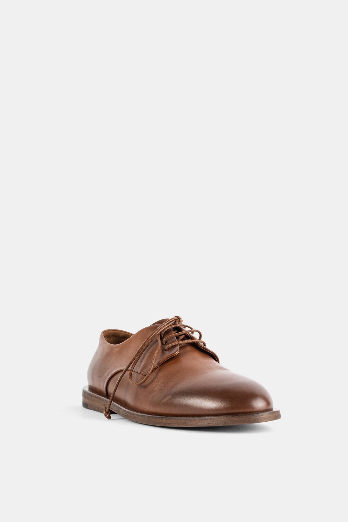 Hazelnut Brown Smooth Leather Derbies