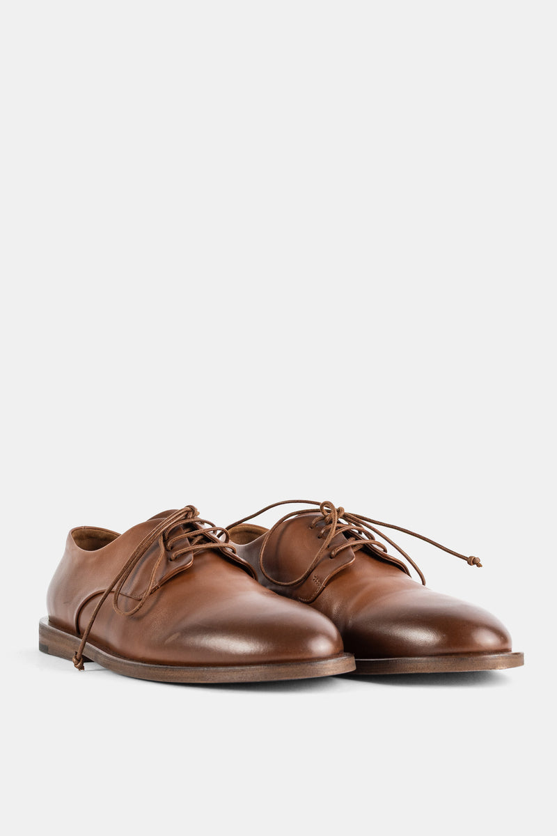 Hazelnut Brown Smooth Leather Derbies