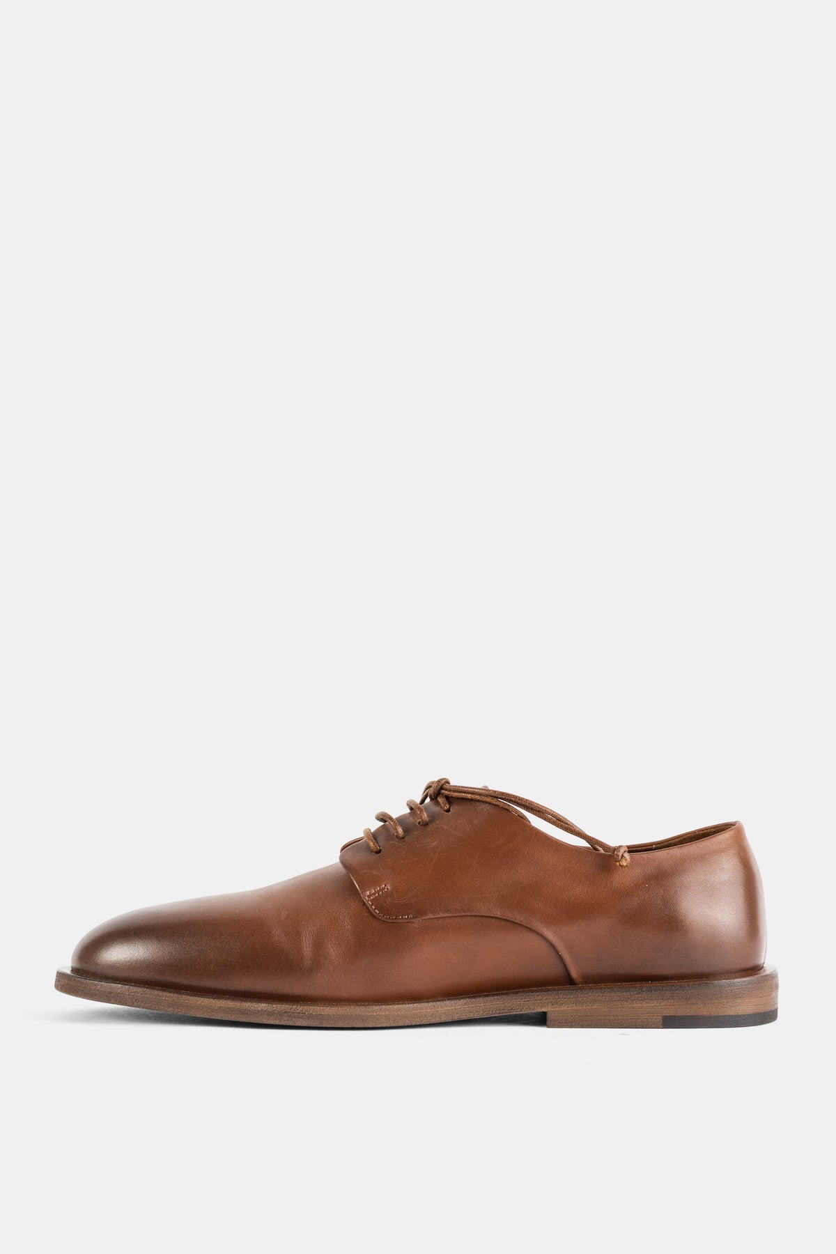 Hazelnut Brown Smooth Leather Derbies