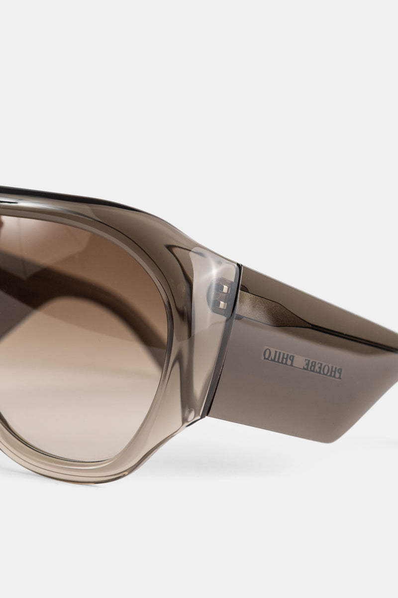 Lunettes de soleil oversize Fumé