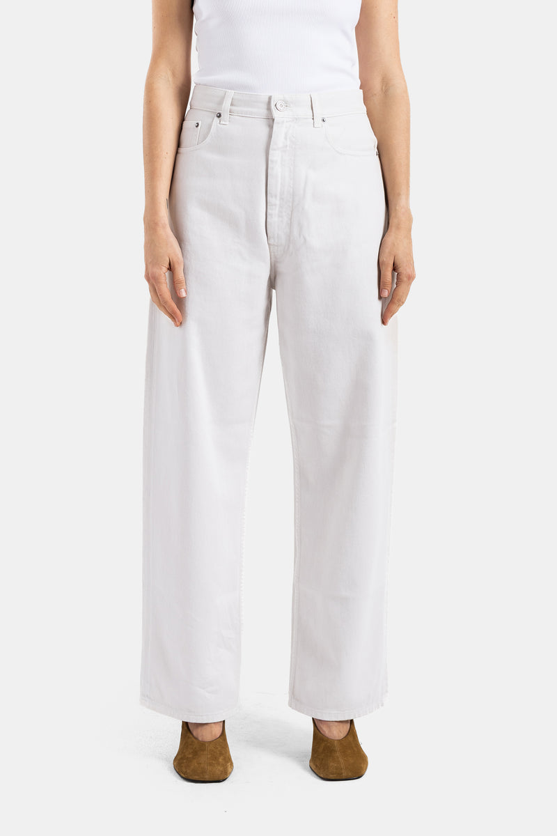 Jean drop Blanc craie