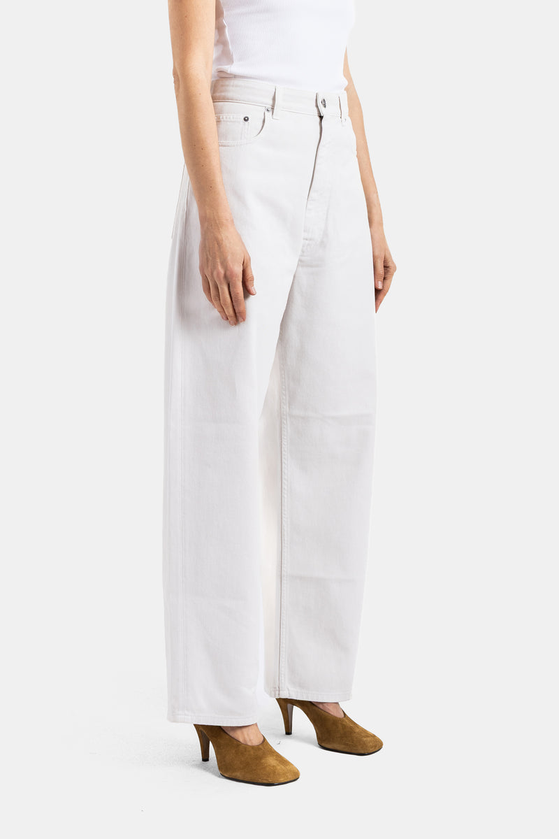 Jean drop Blanc craie