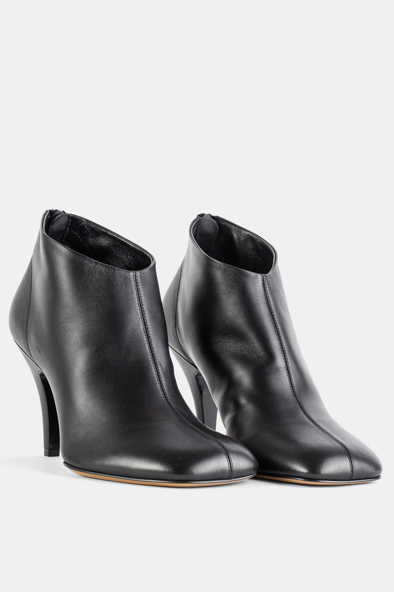 Bottine cheville Soft Ankle Boot 90 en cuir d'agneau noir