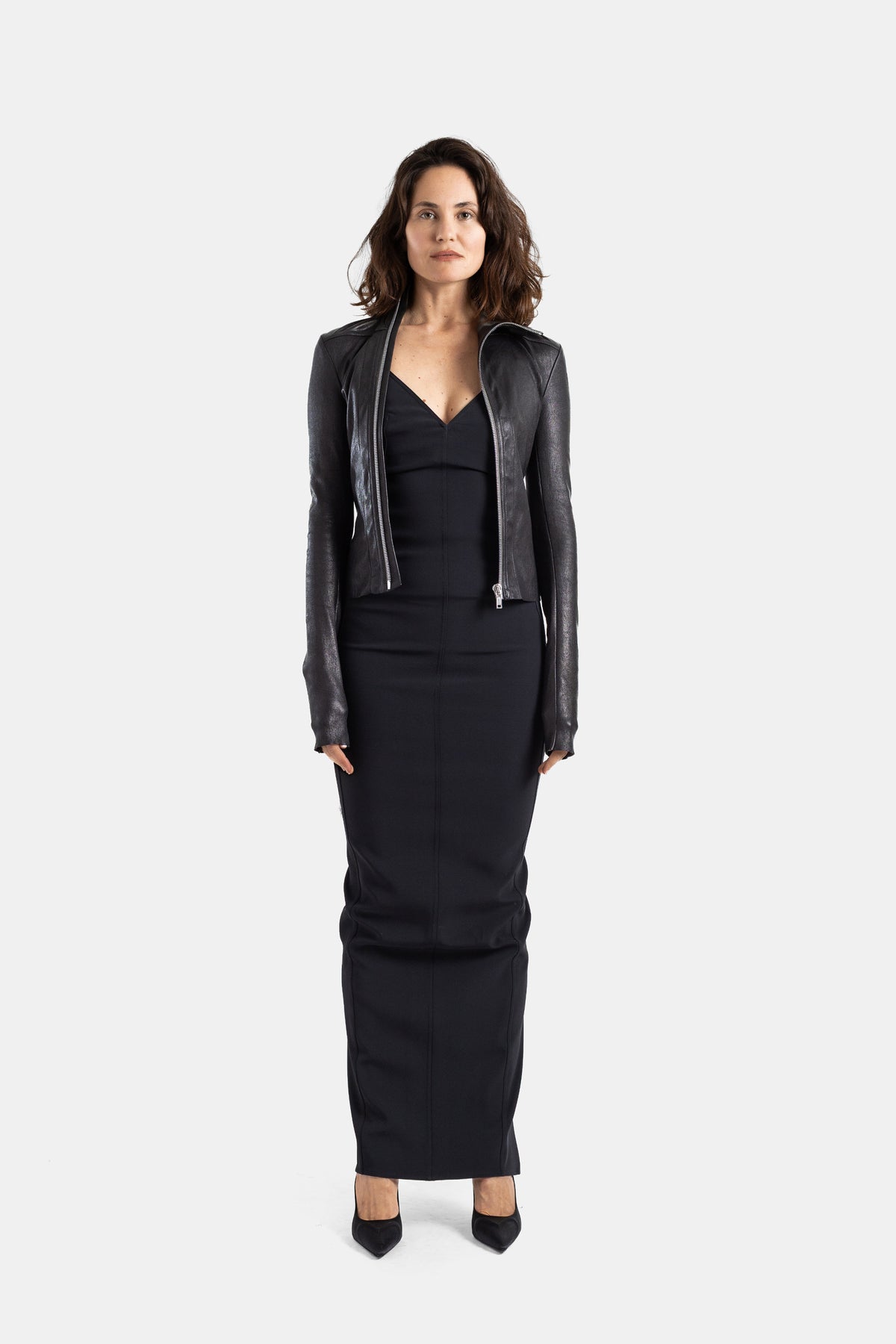 Veste cuir Gary Noir