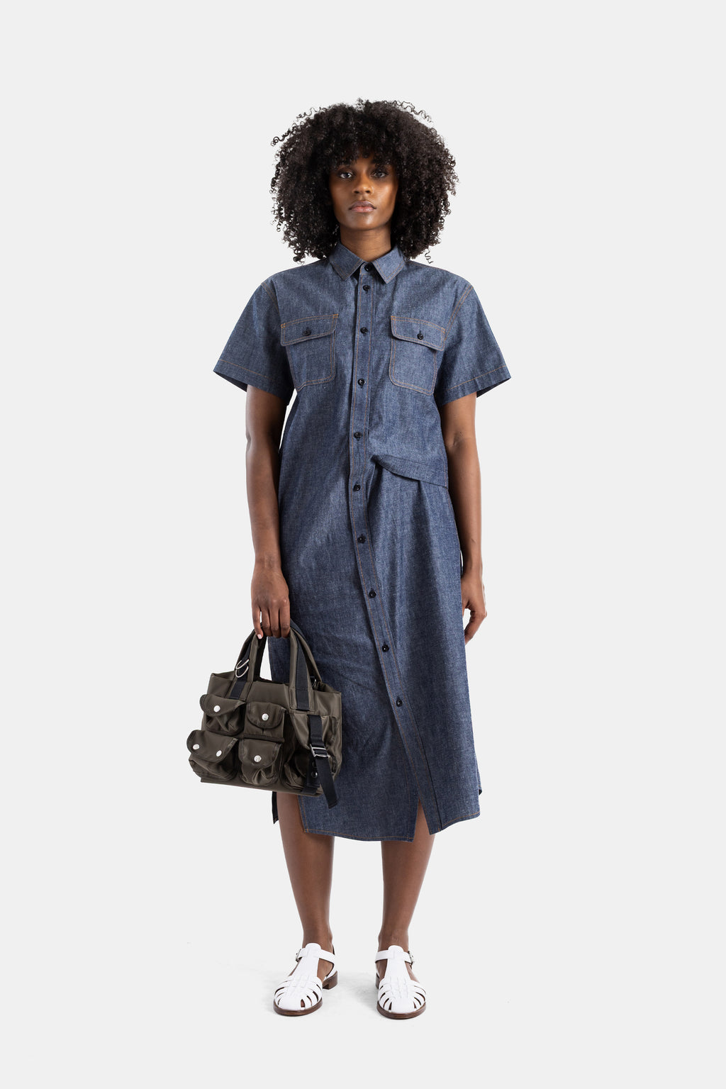 Light denim shirt dress