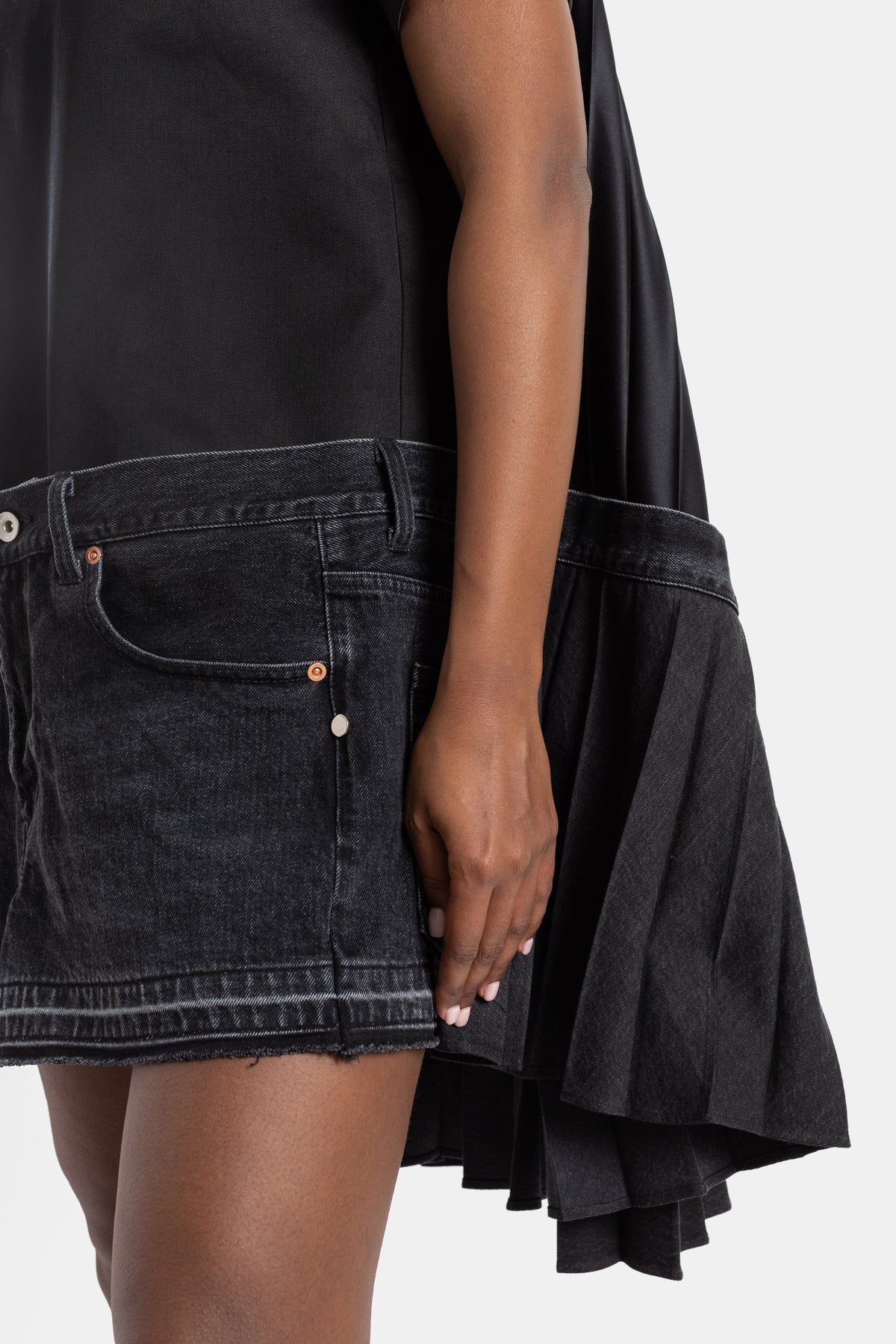Black Denim Hybrid Dress