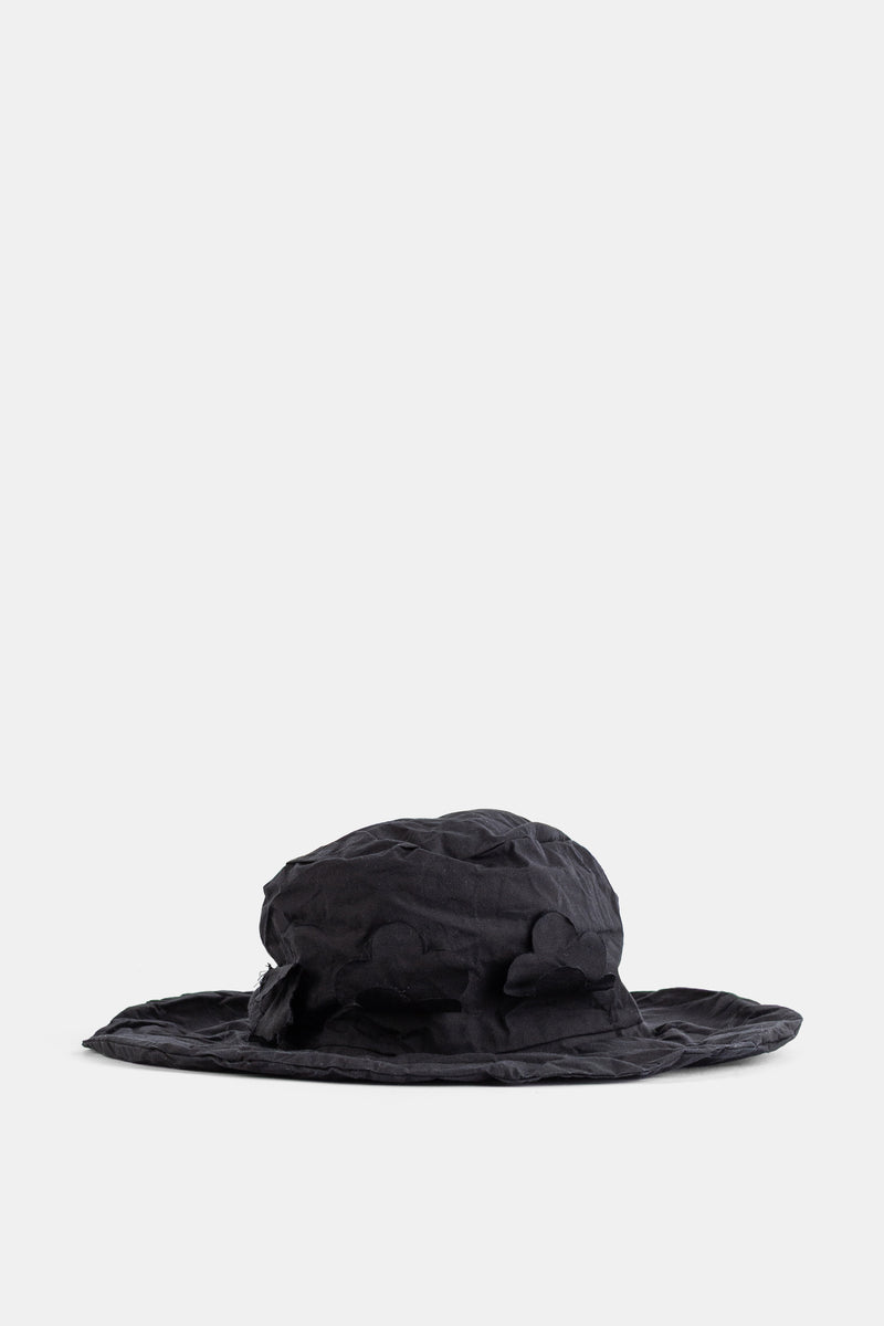 Chapeau à Fleurs Cool Walk Time Big Noir