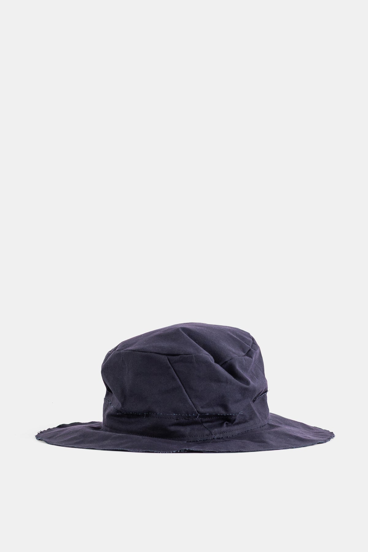 Chapeau coton ciré Walk Time Indigo/Noir