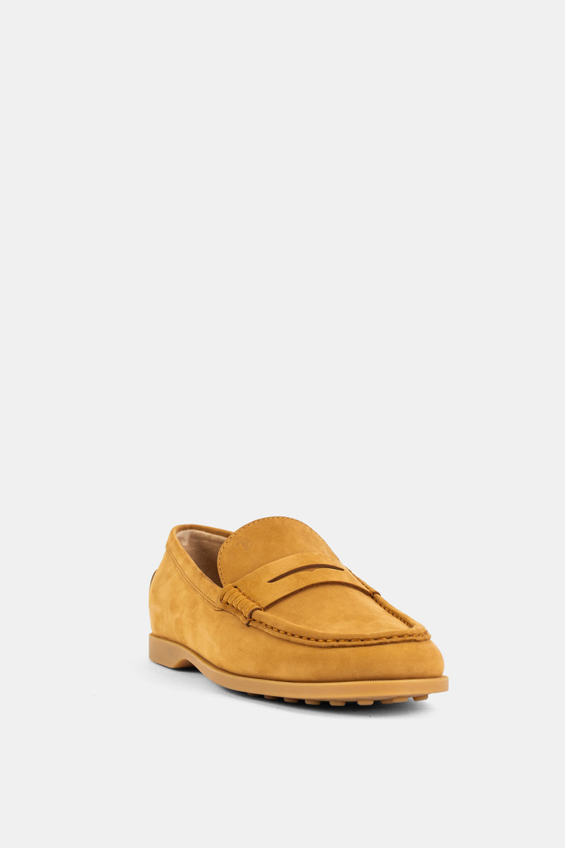 Mocassin en Nubuck Camel à Applique Classique