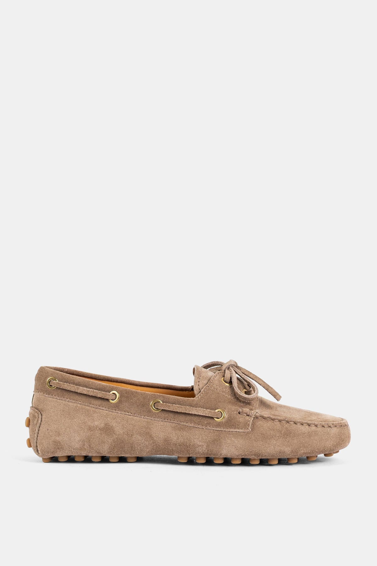 Gommino Boat Moccasin in Taupe Suede