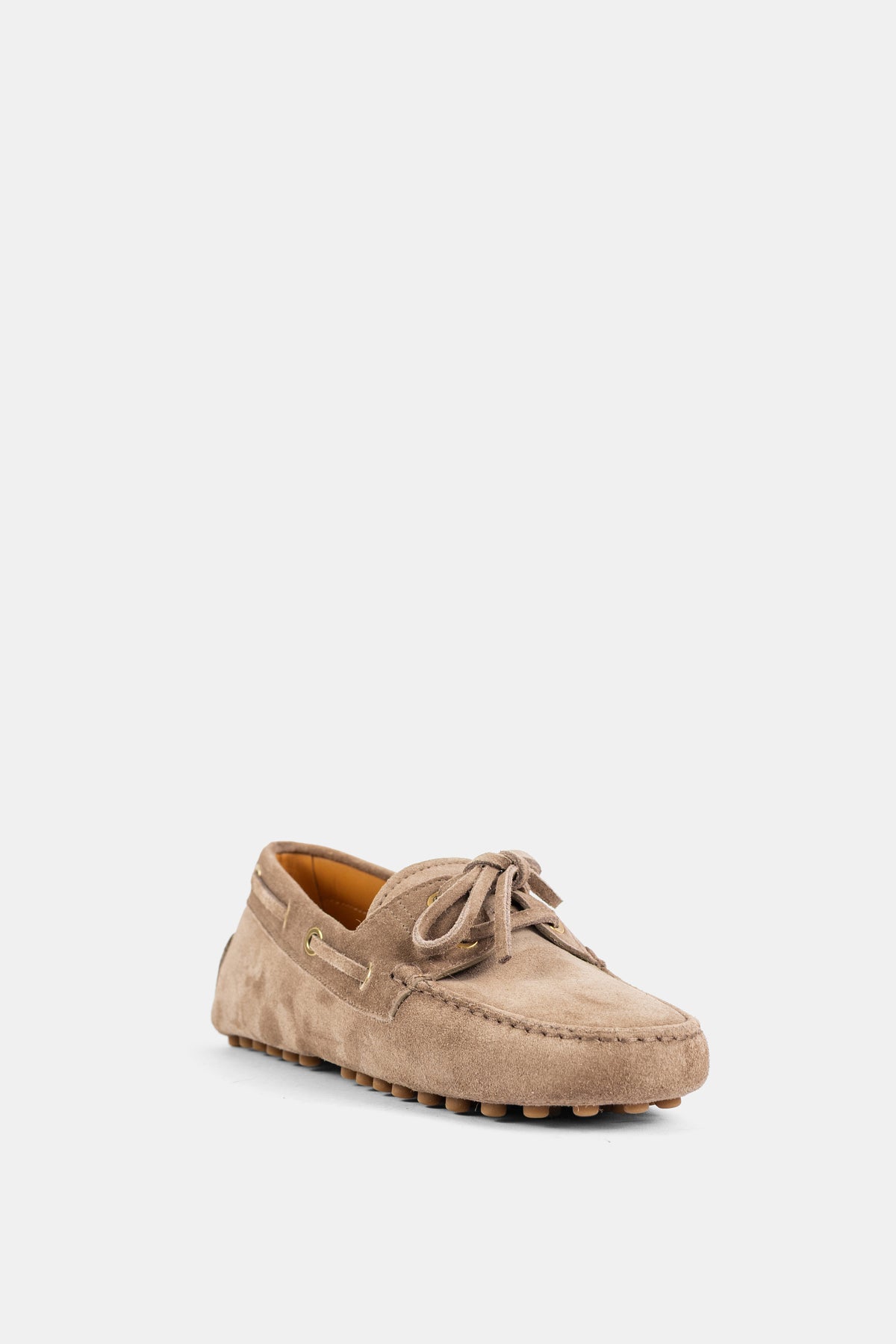 Gommino Boat Moccasin in Taupe Suede