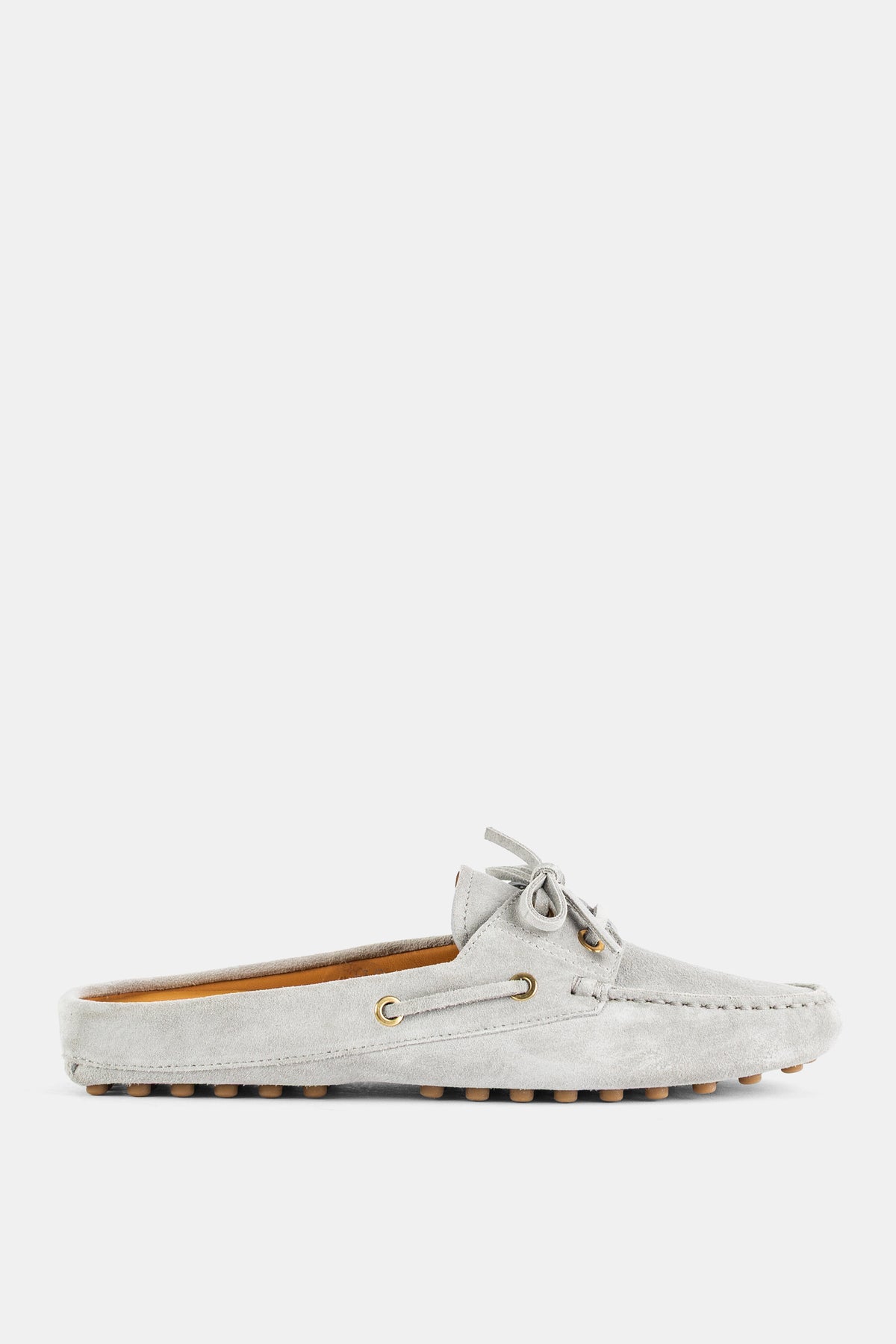 Gommino Lace-Up Mule Suede Light Grey Tod's